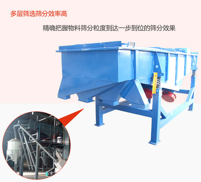 多層篩選篩分更高效，精度把握物料篩分粒度到達一步到位的篩分效果。