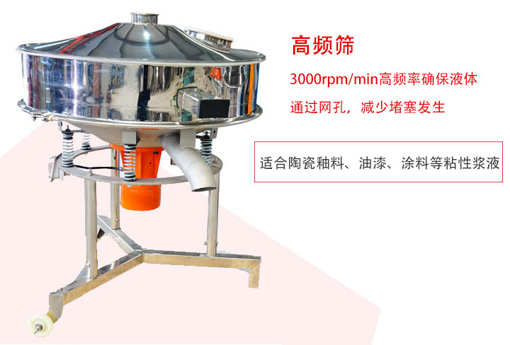 該產(chǎn)品是針對漿液過濾設(shè)計(jì)的一種高頻篩分機(jī)。