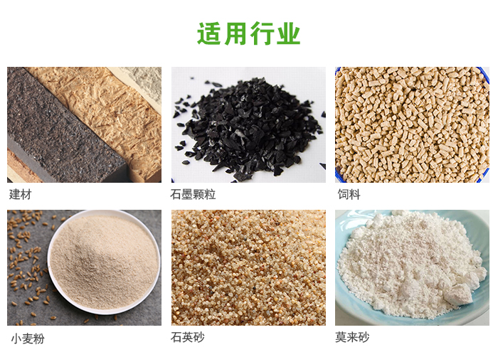 高頻振動篩主要用于化工，建材，石墨顆粒，飼料，小麥粉，石英砂，豆?jié){，果汁等各種物料的干法、濕法篩分、分級、脫水，過濾。